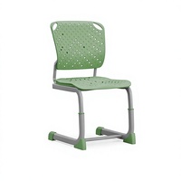 Chaise de bureau individuelle empilable en plastique pour bibliothèque, salle de lecture, établissement d'enseignement, formation, étudiants et conférences