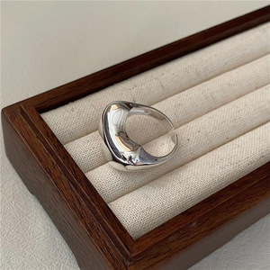 Ada Jewelry Bagues ajustables en argent sterling S925 pour <span class=keywords><strong>femme</strong></span>, style tendance, robuste, type alliance éternité - Product Image 2