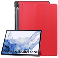 GSCASE 2024 Support à trois volets Auto-wake Sleep TPU Flip Case Kickstand Tablet Smart Cover Tablet Case pour Samsung Galaxy Tab S9 S9FE