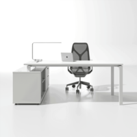 Bureau de direction simple et moderne, mobilier de bureau, table de bureau individuelle et combinaison de chaise