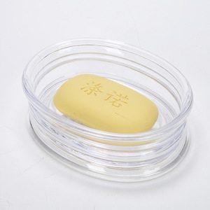Transparent Round Plastic Soap Dish Da-0088 For Bathroom Sink Use - Product Image 3