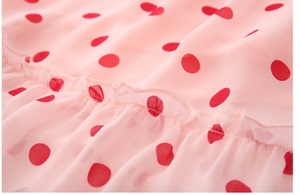 Fournisseur de robes de fête pour bébés filles avec des motifs à pois, robe de princesse en dentelle pour l'été en Chine - Product Image 4