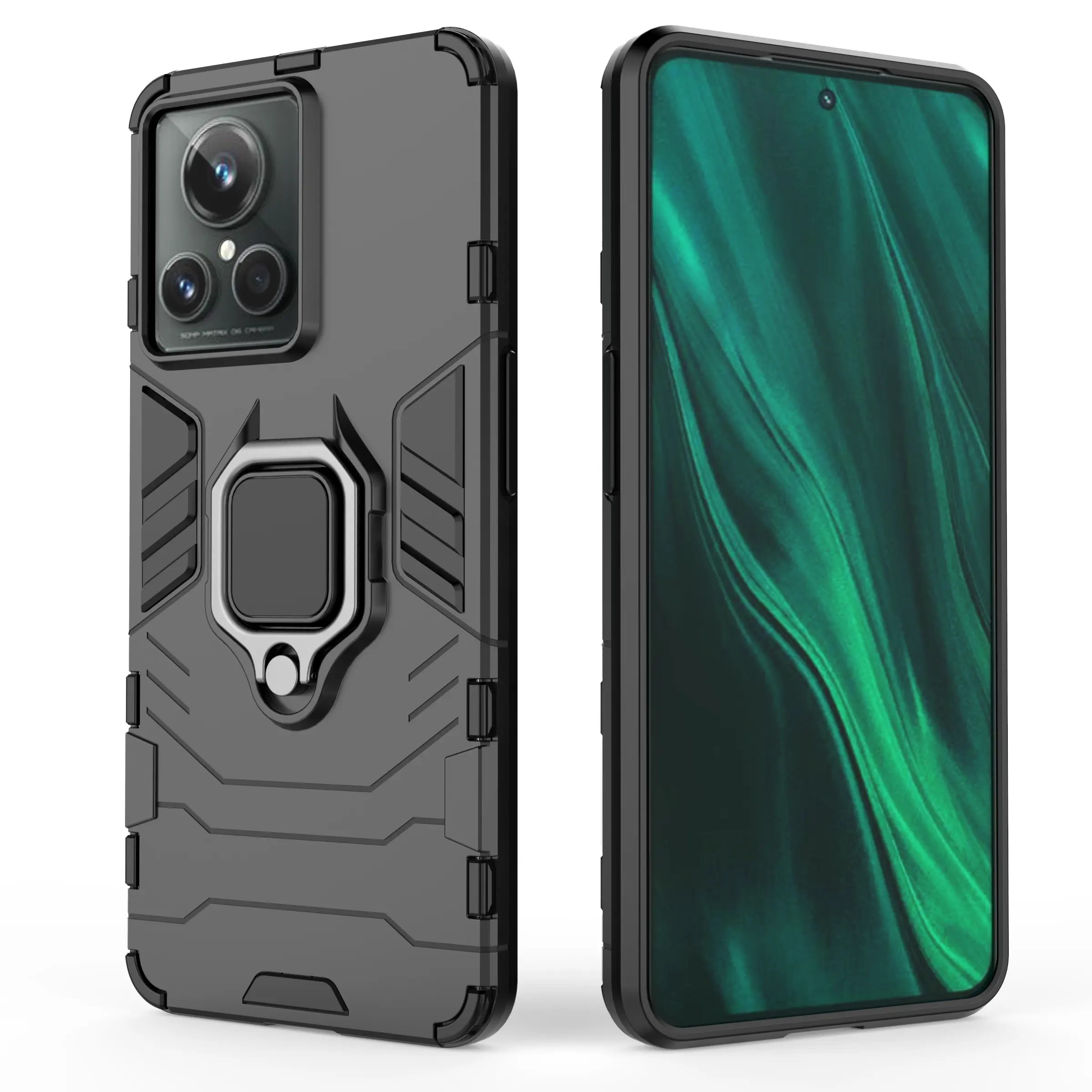 Rugged Shockproof Phone Case for oppo Realme GT2 Explorer Master GT Neo 3 5G GT2 Magnetic Ring Holder Kickstand Armor Case Cover