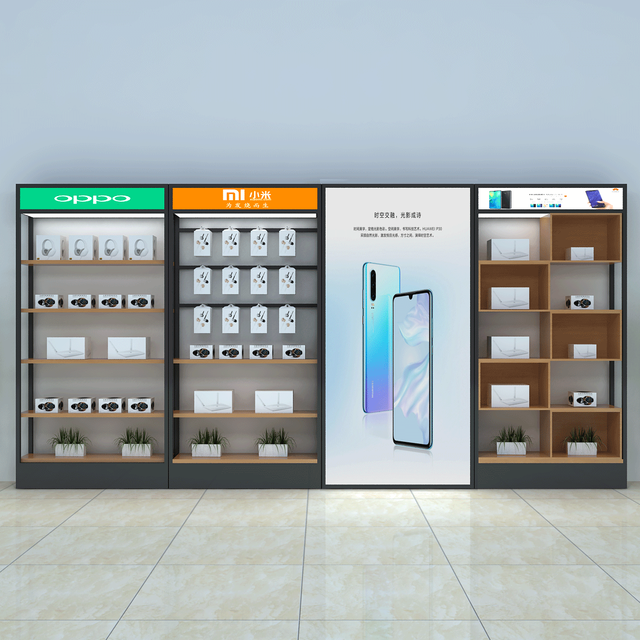 Mobile Phone Accessories Display Cabinet Electronic Product Display Rack Stand Shopping Mall TV Counter Display Shelf