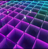 Piste de danse numérique avec miroir 3D lumineux
