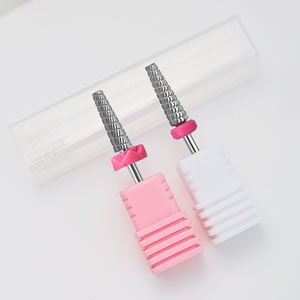 Fraise à ongles en carbure de tungstène hélicoïdale 5 en 1 pour un polissage rapide, tige de 41*4,1 mm, nettoyage des cuticules, pointes acryliques, meulage pour - Product Image 2