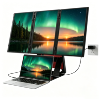 Écran d'extension à quatre panneaux pour ordinateur portable – Marque blanche – Commandes en gros pour les vendeurs e-commerce, les processus de travail de bureau et la distribution