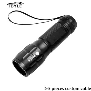 Lampes de poche LED à haute luminosité 3W, petites, étanches, à focalisation réglable, pour le camping et les situations d'urgence en extérieur - Product Image 1