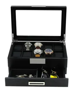 Sonny Caja de reloj Uhrenbox 우드 럭셔리 나무 상자 도매 고품질 주최자 시계 케이스