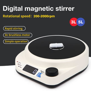 Mini Agitador Magnético con Placa Calefactora, Capacidad de 3L, 2000 RPM, con Temporizador y Pantalla Digital, Agitador de Laboratorio para <span class=keywords><strong>Química</strong></span> - Product Image 1