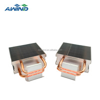 Ventilateur CPU AIO à profil bas LGA 1150 1151 1700, dissipateur thermique avec plaque arrière et fixation par vis pour socket LGA1700, dissipateur thermique AM4, radiateur