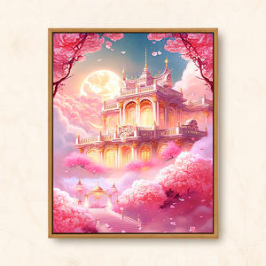 Rüyalar şehir boyama dijital DIY yetişkin yağlı boya ile paintbrush ve akrilik boya manzara resimleri ev dekor için - Product Image 4