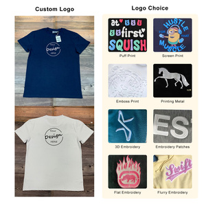 Custom Oversized <strong>Tshirts</strong> Printed <strong>Navy</strong> Blue T-Shirts Embroidery Hip Hop Tee Shirt Preshrunk 230 Gsm Cotton <strong>Tshirt</strong> for Men - Product Image 2