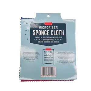 Kitchen Dish Towel Sponge Pad Diamond Sponge Polishing Cleaning Cloth Microfiber Sponge Cloth