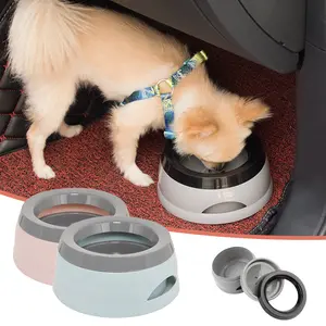 Splash-proof Pet Dog Bowl Portable Puppy Plastic Water Bottle For Vehicle Use Cat No Spill Feeder Water Dispenser Pet Accessory
