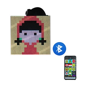 Lumière de décoration de voiture P4 RGB pleine couleur, contrôle par application Bluetooth DIY, 12V, couvercle arrière en aluminium, affichage d'émoticônes pour voiture, affichage LED pour voiture - Product Image 5