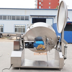 Pentola a vapore con agitatore 200L/400L/600L, pentola di cottura ribaltabile per collegamento a caldaia a vapore - Product Image 5