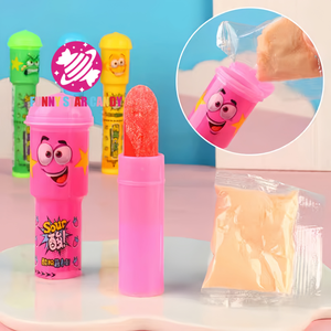 Caramelos de Lápiz Labial con Sabor a Fruta, en Botella Personalizada, Dulces y Ácidos, Caramelos Duros en Polvo, Caramelos de Juguete - Product Image 3