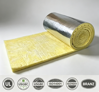 Isolation thermique et acoustique ISO R235, couverture isolante en fibre de verre de 100 mm avec isolation en feuille d'aluminium pour murs et plafonds