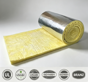 Isolation thermique et acoustique ISO R235, couverture isolante en <span class=keywords><strong>fibre</strong></span> de verre de 100 mm avec isolation en feuille d'aluminium pour murs et plafonds - Product Image 1