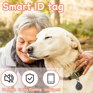 Placa de Identificación para Mascotas con Código QR Grabado con Láser en Aluminio Anodizado con Logotipo Personalizado Barato de Fábrica - Product Image 3