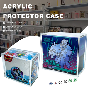 Vente en gros de boîte booster ETB en acrylique étui <span class=keywords><strong>Elite</strong></span> <span class=keywords><strong>Trainer</strong></span> pour étui de protection <span class=keywords><strong>Pokemon</strong></span> boîte à couvercle en acrylique - Product Image 1