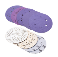 Disque de papier de verre en céramique violette personnalisable grain 60 - 2000 pour ponçage polissage métal voiture Yacht