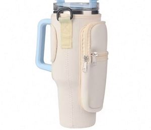 Échantillon gratuit : Sac isotherme pour bouteille d'eau avec bandoulière réglable, housse pour gobelet en acier inoxydable - Product Image 3
