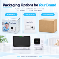 Kit Monitor Bayi 7 Inci 1080P Dual Mode dengan Kamera, Layar Orang Tua, Dua Adaptor Daya, Kabel USB, dan Buku Panduan Pengguna ABM790S