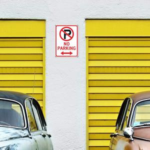 Señales de Tráfico Reflectantes de Prohibido Estacionar - Señales de Prohibido Estacionar con Flecha Doble para Seguridad Vial - Product Image 6