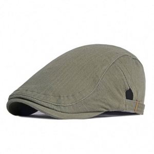 Wholesale Solid Color Plain Sports Casual All Seasons Gatsby Ivy Vintage Adjustable <b>Flat</b> Outdoor Unisex Newsboy <b>Hat</b> for Men - Product Image 1