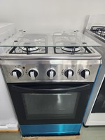 Tables de cuisson à gaz multifonctions autoportantes avec four intégré, 3 brûleurs et 1 plaque chauffante électrique pour les grands appareils de cuisine