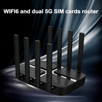 Modem MT7981B ESIM 5G dengan Slot SIM, Router OpenWrt 4G 5G Dual SIM Wifi 6 AX3000, Port Gigabit, Router Kartu SIM 5G, Router CPE 5G