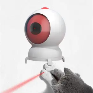 Color change cat interactive red laser pointer chaser toys automatic 360 degree pet cat toy