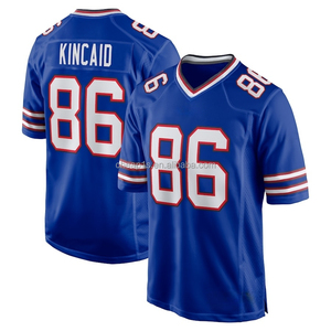 Maillot de football américain Buffalo Bill cousu en gros, couleur <span class=keywords><strong>royale</strong></span> # 17 Josh Allen # 86 Dalton Kincaid # Uniforme de football 97 Joey Bosa - Product Image 6