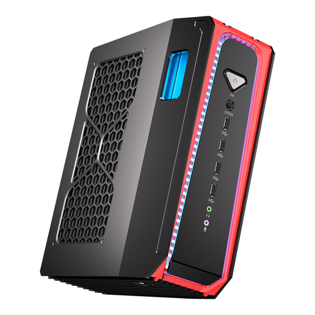Msecore Intel 12400F RTX3060 12G DDR5 Mini PC Liquid Cooling Gaming Desktop Computer with Windows 11 Pro for AI Rendering