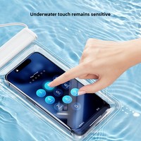 Pochette étanche pour téléphone en TPU, transfrontalière, pour natation et plongée, sensible au toucher, à suspendre au cou, certifiée IPX8, pour sports de plein air et activités alimentaires