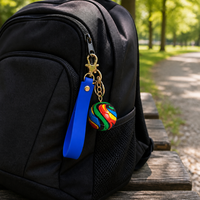 Porte-clés PVC 3D personnalisé avec logo, bracelet en silicone, souvenir sportif, cadeau promotionnel, porte-clés en caoutchouc pour breloque de sac