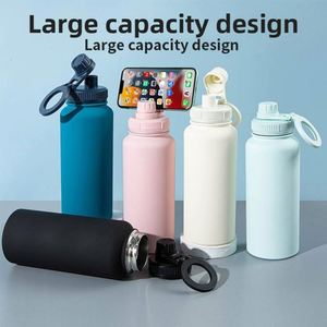 Hot-Selling Stainless Steel Magnetic <b>Lid</b> Vacuum Insulated <b>Cup</b> 360 Rotating Large Capacity Sports Water Bottle <b>Straw</b> 6-12 Hours - Product Image 2