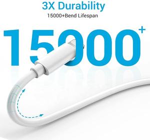 Câble de charge rapide et de synchronisation de données USB-C vers iOS MFi personnalisé en gros, 1M 2M, PD 20W, pour téléphones 14 13 12 11 8 Pro Max - Product Image 3