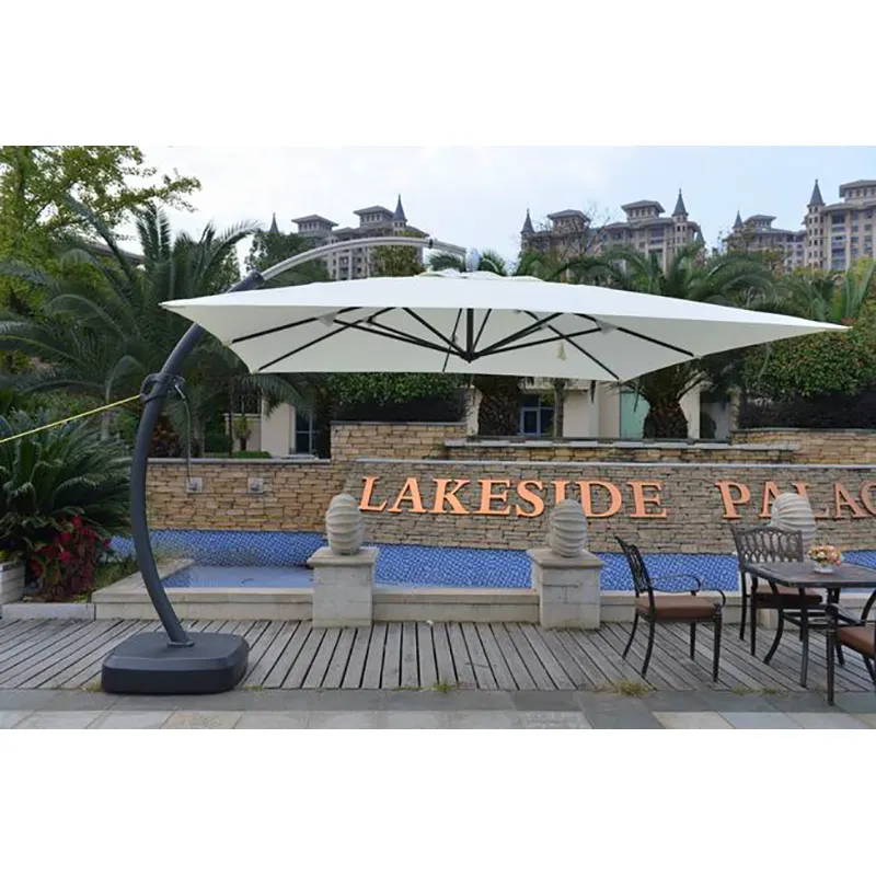 Grand parasol d'extérieur cantilever de jardin personnalisable Parasol de plage de haute qualité pour terrasse