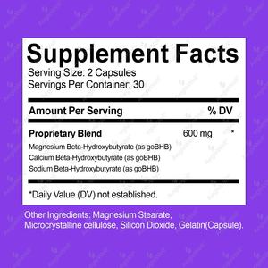 เคโตะบีเอ็มเอชบีแคปซูลสารเร่งคีโตซิสและเพิ่มพลังงานเบต้า-ไฮดรอกซีบิวทิเรทเกลือแคปซูลรองรับอาหาร - Product Image 2