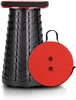 Tabouret Pliant de Camping Extensible, Réglable, Télescopique, en Plastique, Portable, pour Pêche en Extérieur ou Stand