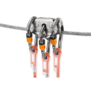 Polea de tirolina profesional con puente de mosquetón - Product Image 6