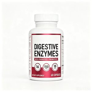 Cápsulas de Enzimas Digestivas de Marca Propia (60 Unidades) con Prebióticos y Probióticos <span class=keywords><strong>para</strong></span> Aliviar la Distensión Abdominal y Mejorar la Digestión - Product Image 1