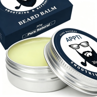 Baume Coiffant Naturel pour Barbe Lissant Adoucissant Nourrissant Soin Quotidien pour Hommes Vente en Gros Personnalisée Service de Marque Privée