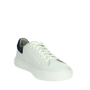 U455WD Sneakers basse bianche/blu 00047 moda scarpe da passeggio sportive alte di tendenza morbide suole in PU fodera in Mesh altezza crescente - Product Image 5