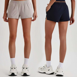 Pantaloncini da corsa a vita alta da donna con tasche, ad asciugatura rapida, per allenamento, palestra, yoga e fitness - Product Image 5