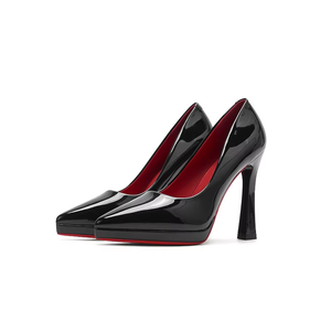 <span class=keywords><strong>Scarpe</strong></span> <span class=keywords><strong>con</strong></span> <span class=keywords><strong>tacco</strong></span> alto sexy da <span class=keywords><strong>donna</strong></span> OTM OEM <span class=keywords><strong>con</strong></span> suola rossa - Décolleté a punta nere di tendenza 2026, eleganti per feste e occasioni formali - Product Image 1