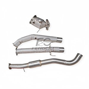 Tuyaux d'échappement Catback OEM pour <span class=keywords><strong>Toyota</strong></span> <span class=keywords><strong>GR</strong></span> <span class=keywords><strong>Yaris</strong></span> 1.6T <span class=keywords><strong>2020</strong></span>+ avec écran thermique, collecteur avant et système à passage direct avec embouts bleus - Product Image 3